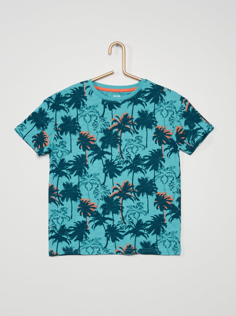 T-shirt com estampado de fantasia AZUL - Kiabi