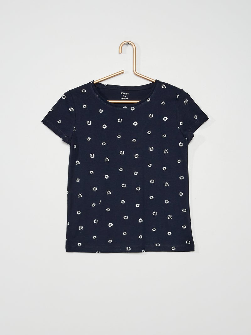 T-shirt com estampado de fantasia AZUL - Kiabi