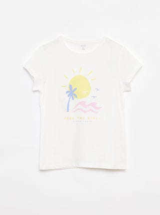 T-shirt com estampado de fantasia