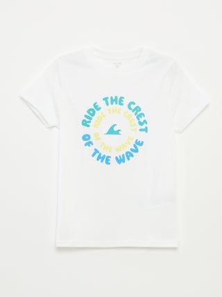 T-shirt com estampado de fantasia