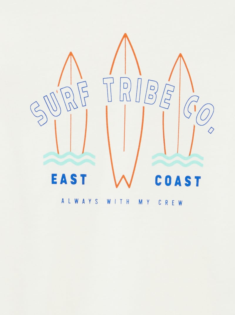 T-shirt com estampado de fantasia BRANCO - Kiabi