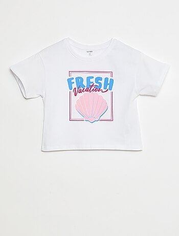 T-shirt com estampado de fantasia