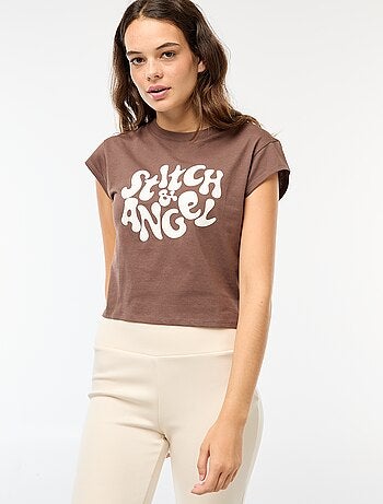 T-shirt com estampado de fantasia