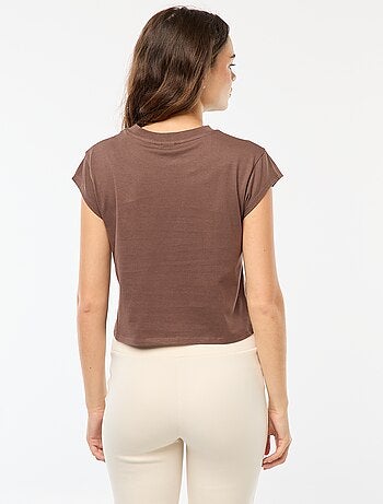 T-shirt com estampado de fantasia