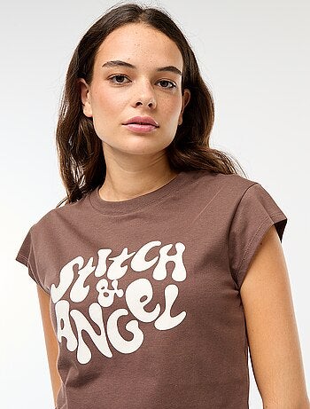 T-shirt com estampado de fantasia