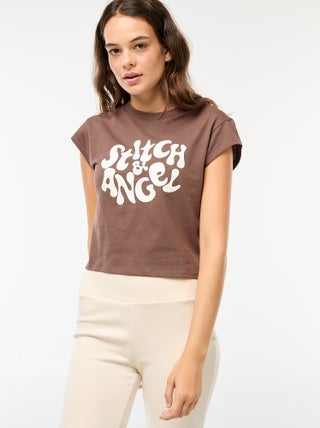 T-shirt com estampado de fantasia