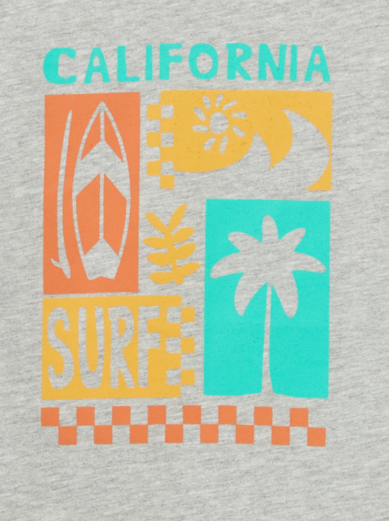 T-shirt com estampado de fantasia CINZA - Kiabi