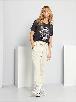 T-shirt com estampado de fantasia de conceção ecológica - Kiabi