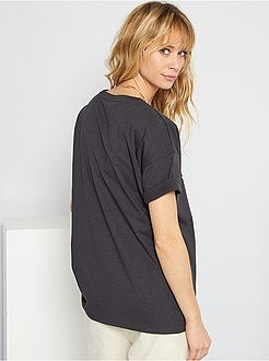 T-shirt com estampado de fantasia de conceção ecológica - Kiabi