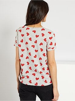 T-shirt com estampado de fantasia de conceção ecológica - Kiabi