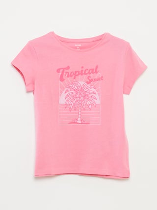 T-shirt com estampado de fantasia