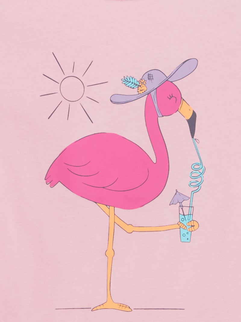 T-shirt com estampado de fantasia ROSA - Kiabi