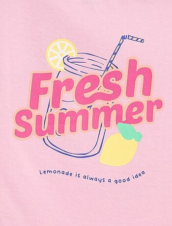 T-shirt com estampado de fantasia