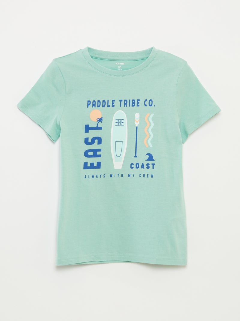 T-shirt com estampado de fantasia VERDE - Kiabi