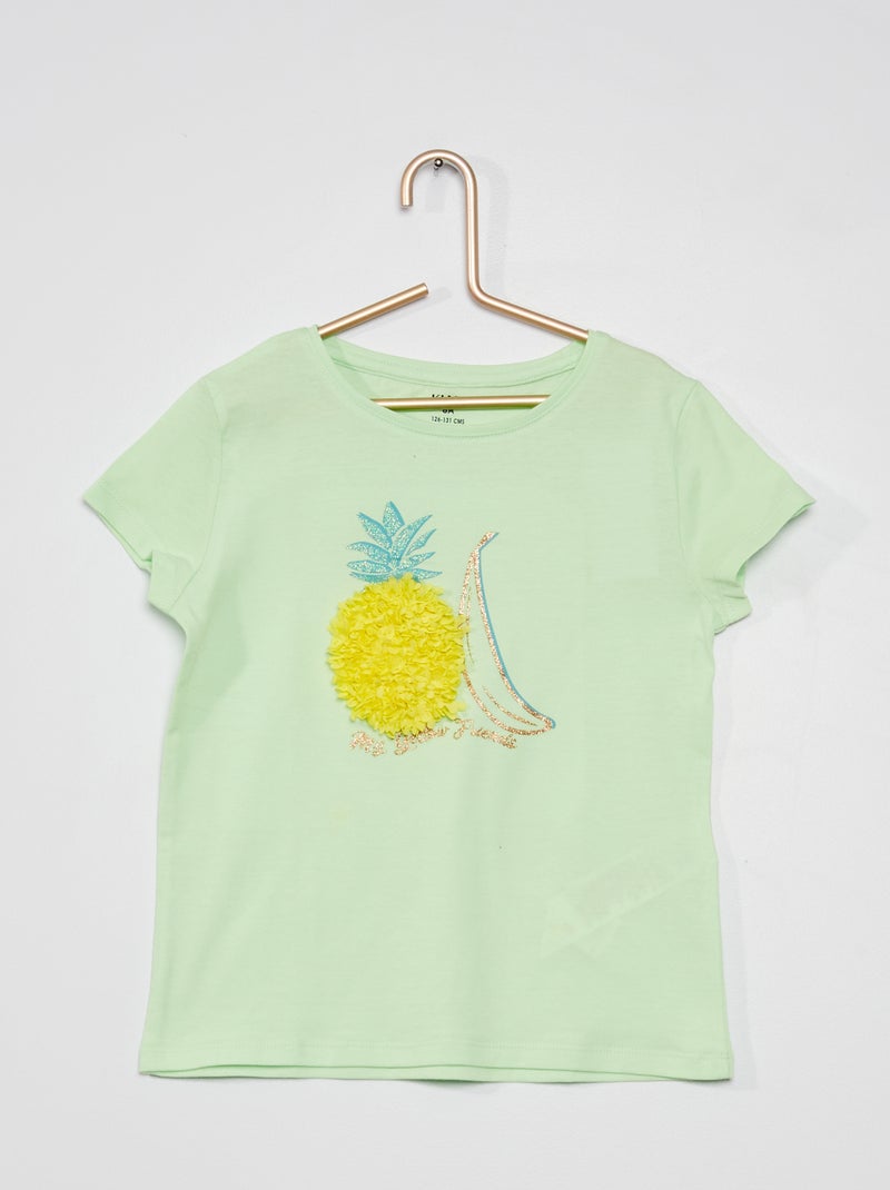 T-shirt com estampado de fantasia VERDE - Kiabi