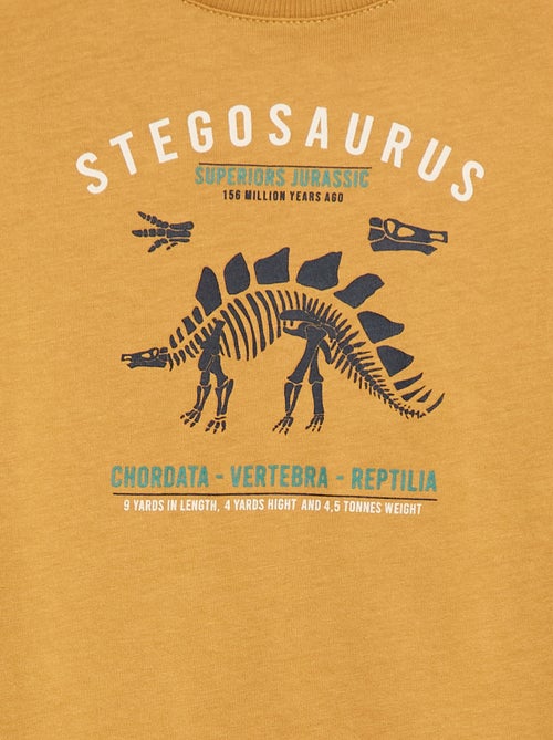 T-shirt com estampado de manga comprida - Kiabi