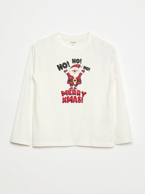 T-shirt com estampado de manga comprida - Kiabi