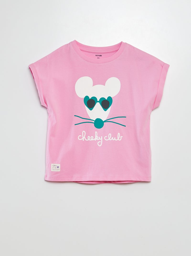 T-shirt com estampado de manga curta - Grafik Edition BRANCO - Kiabi