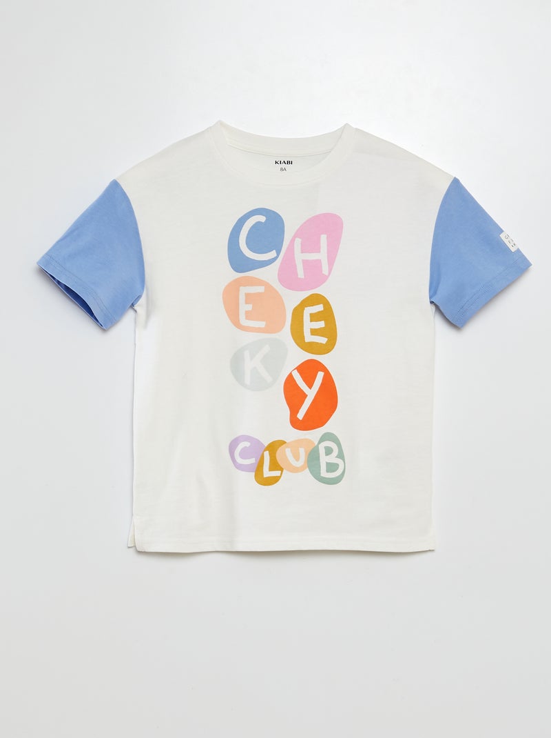 T-shirt com estampado de manga curta  - Grafik Edition BRANCO - Kiabi