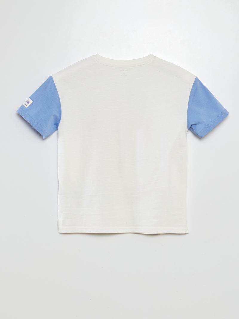 T-shirt com estampado de manga curta  - Grafik Edition BRANCO - Kiabi