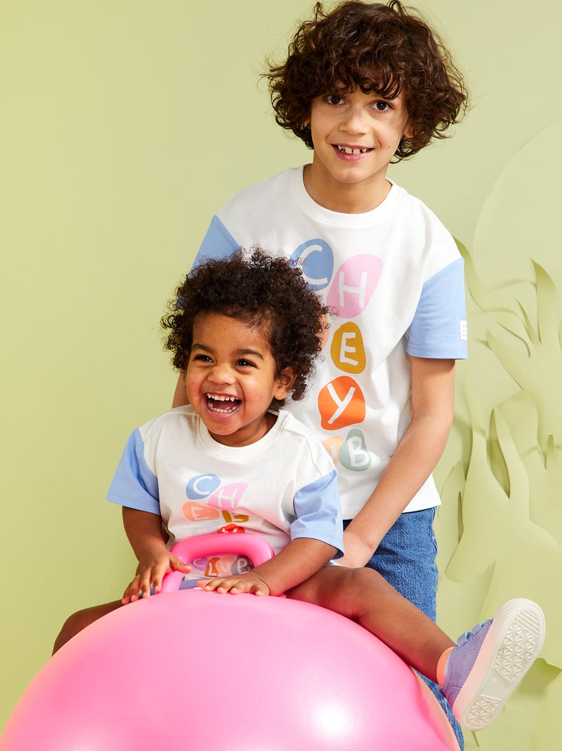 T-shirt com estampado de manga curta  - Grafik Edition BRANCO - Kiabi