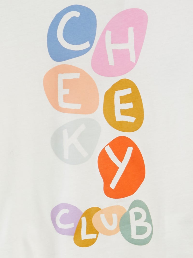T-shirt com estampado de manga curta  - Grafik Edition BRANCO - Kiabi
