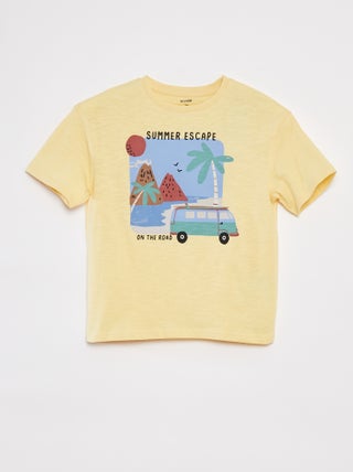T-shirt com estampado de manga curta