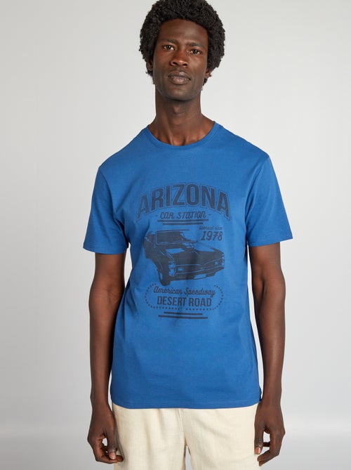T-shirt com estampado de manga curta - Kiabi
