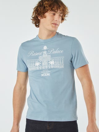 T-shirt com estampado de manga curta