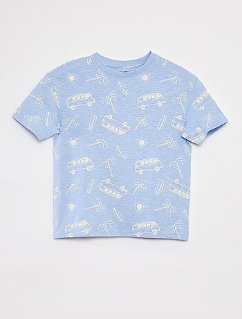 T-shirt com estampado de manga curta