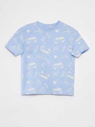 T-shirt com estampado de manga curta