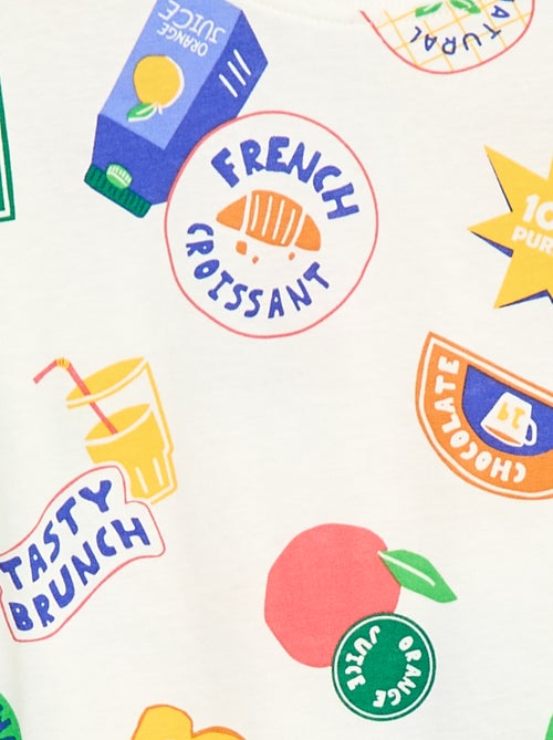 T-shirt com estampado de manga curta - Kiabi