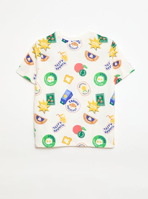 T-shirt com estampado de manga curta - Kiabi