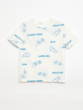 T-shirt com estampado de manga curta