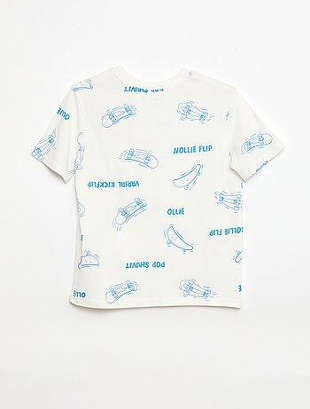 T-shirt com estampado de manga curta