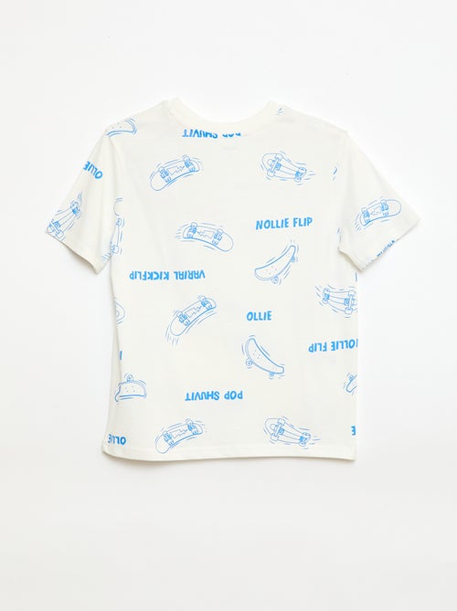 T-shirt com estampado de manga curta - Kiabi