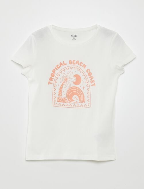 T-shirt com estampado de manga curta - Kiabi
