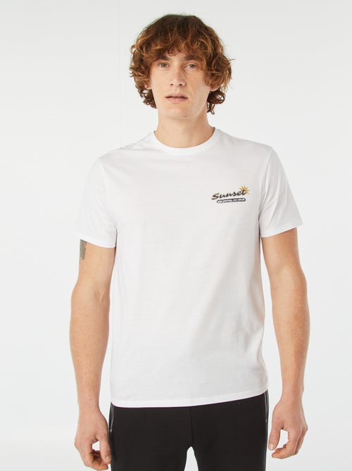 T-shirt com estampado de manga curta - Kiabi