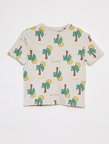 T-shirt com estampado de manga curta