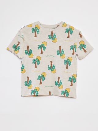 T-shirt com estampado de manga curta