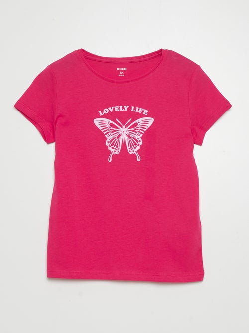 T-shirt com estampado de manga curta - Kiabi