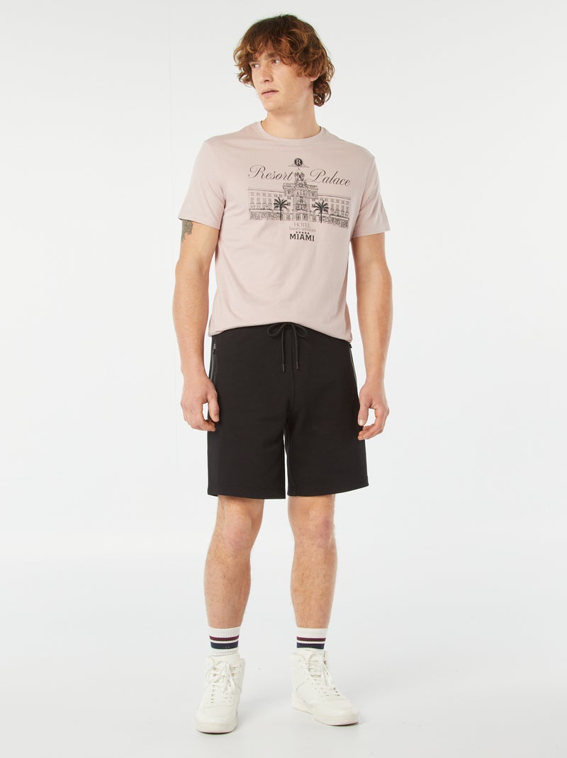 T-shirt com estampado de manga curta ROSA - Kiabi