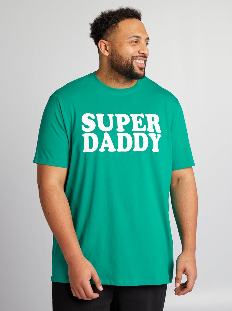 T-shirt com estampado de manga curta VERDE - Kiabi