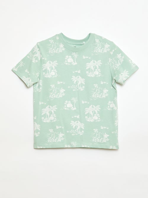 T-shirt com estampado de manga curta - Kiabi