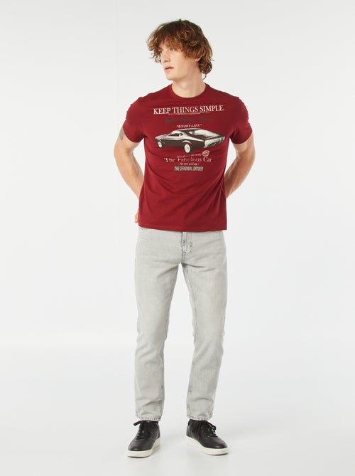 T-shirt com estampado de manga curta - Kiabi