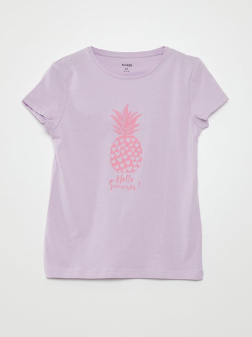 T-shirt com estampado de manga curta - Kiabi