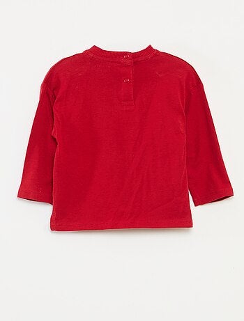 T-shirt com estampado de Natal em algodão