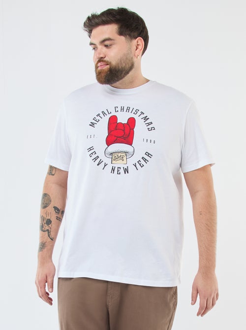 T-shirt com estampado de Natal 'Produkt' - Kiabi