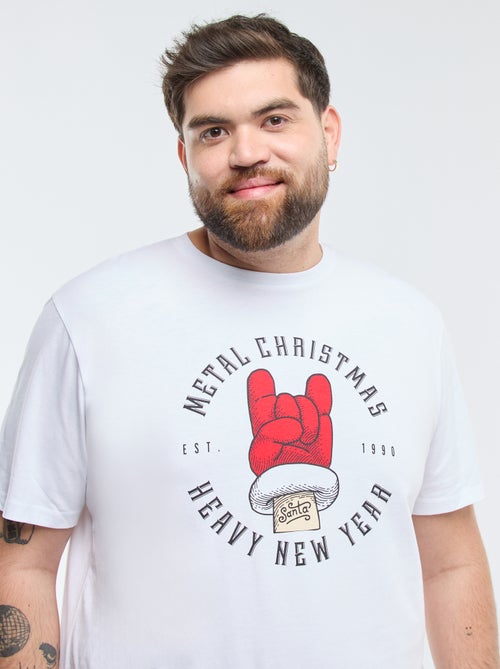 T-shirt com estampado de Natal 'Produkt' - Kiabi