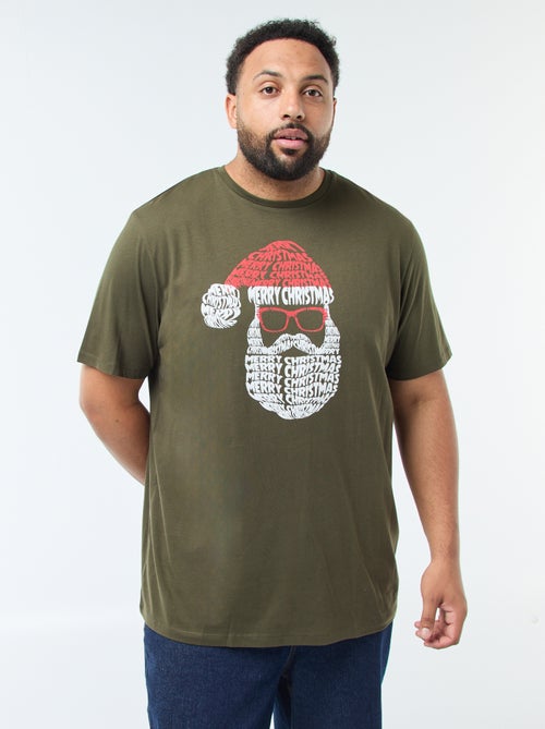 T-shirt com estampado de Natal 'Produkt' - Kiabi
